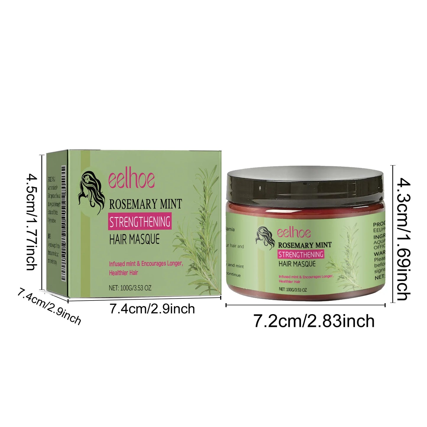 EELHOE Rosemary Hair Mask Deeply Nourishing Repair Damaged Hair