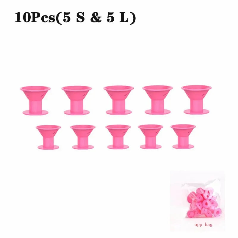 Silicone Rubber Hair Curlers Heatless Rollers For DIY Styling