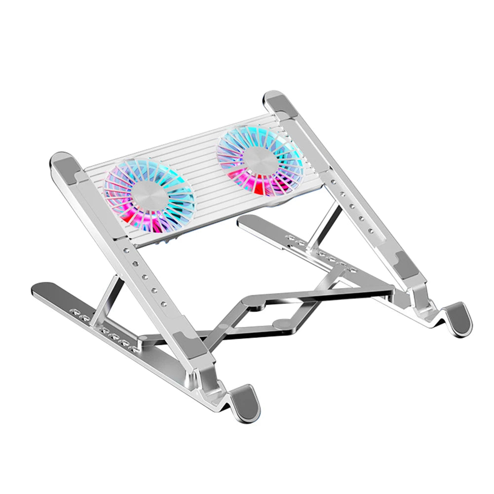 Jaysuing Laptop Cooling Pad With 4 Fans Foldable Stand RGB