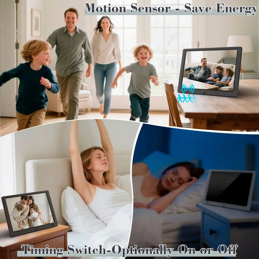 XMSJ 1080p Digital Picture Frame With 32GB USB Drive