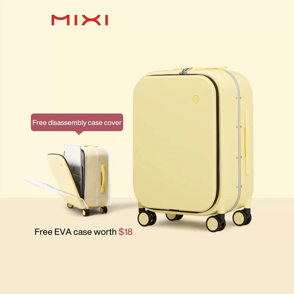 Mixi Aluminum Frame Suitcase Carry On Rolling Luggage M9260