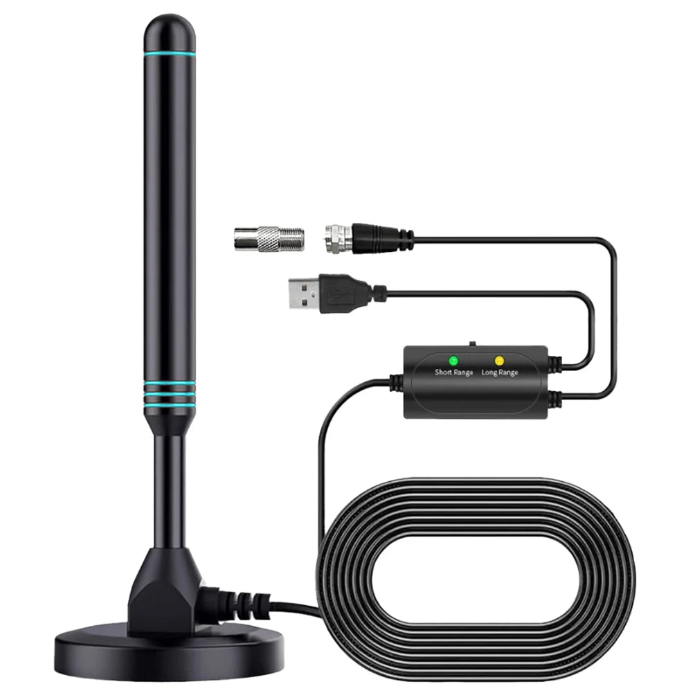 APWIKOGER 4K HDTV Digital Antenna With Signal Amplifier Indoor Outdoor