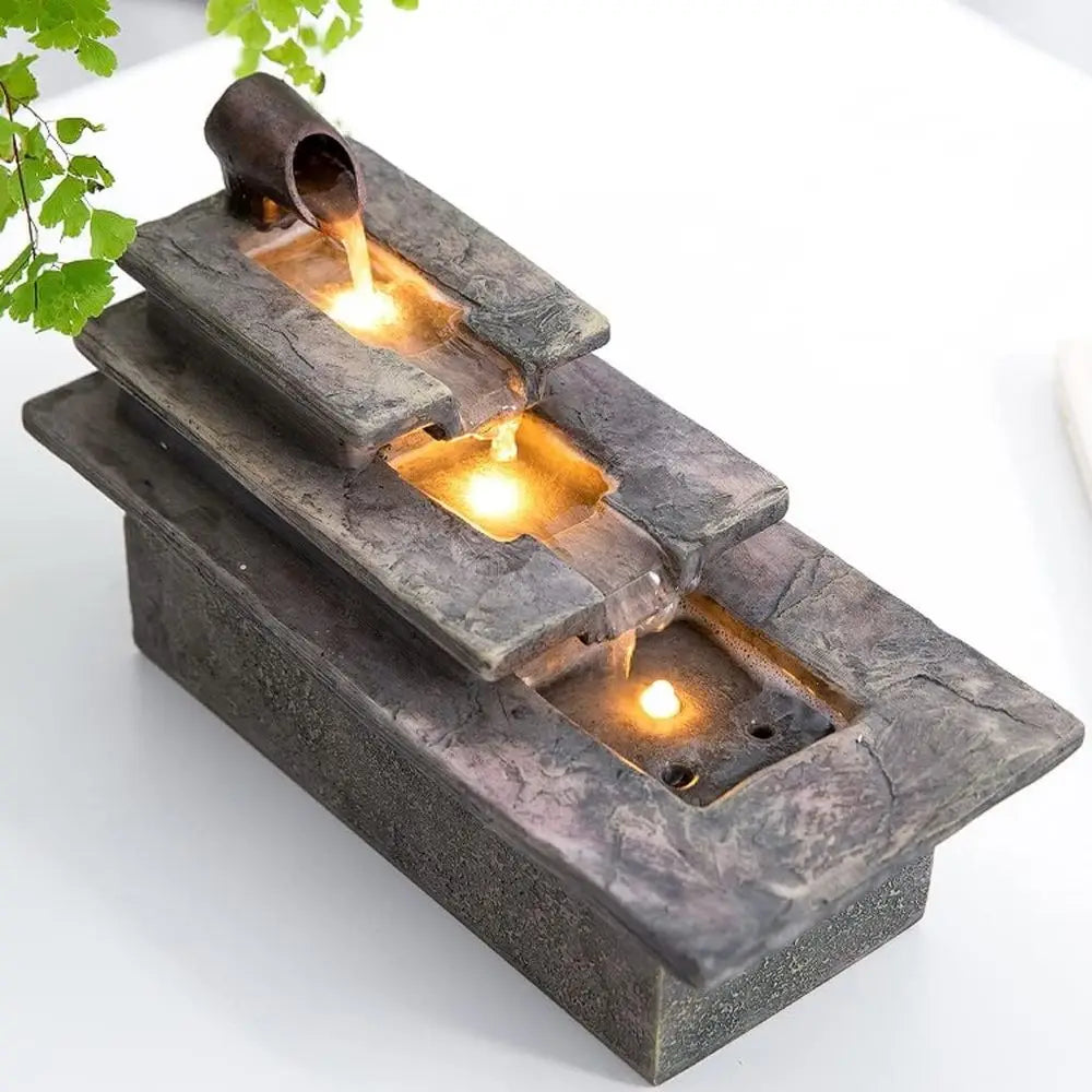 Desktop Fountain For Office And Home Decor With Flowing Water