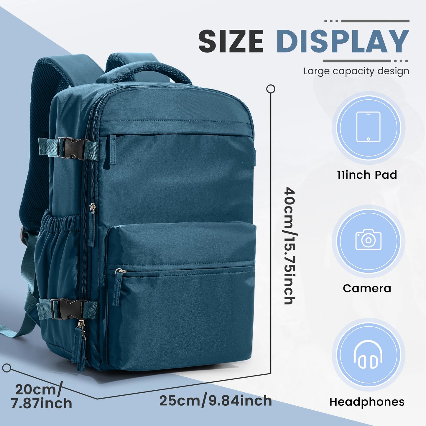 Cabin Bag Vacuum Compression Unisex Backpack for Laptop Travel