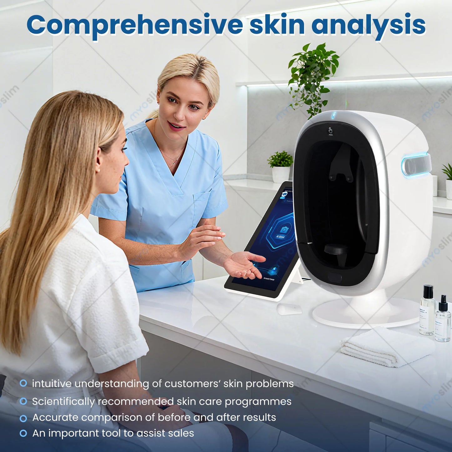 Aisia O1 3D AI Facial Skin Scanner And Analysis Machine