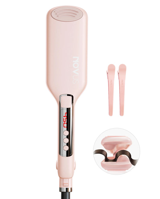 NOVUS Wave Curling Iron Adjustable Temperature for Various Hair Types