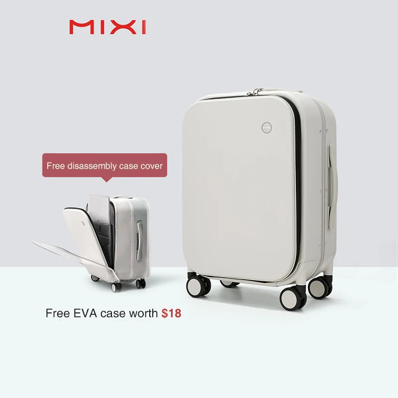 Mixi Aluminum Frame Suitcase Carry On Rolling Luggage M9260