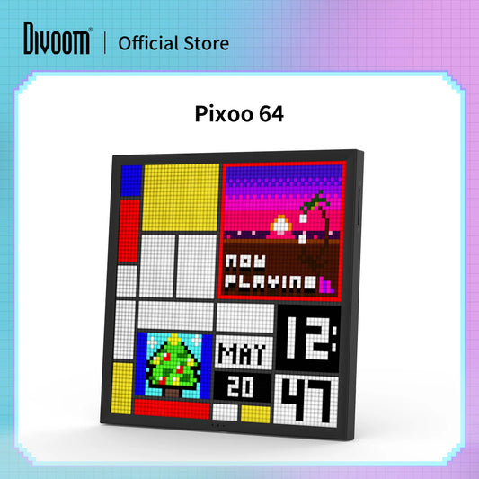 Divoom Pixoo 64 Pixel Art LED Display Frame Neon Sign