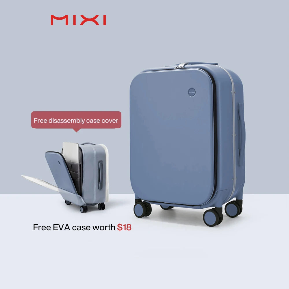 Mixi Aluminum Frame Suitcase Carry On Rolling Luggage M9260