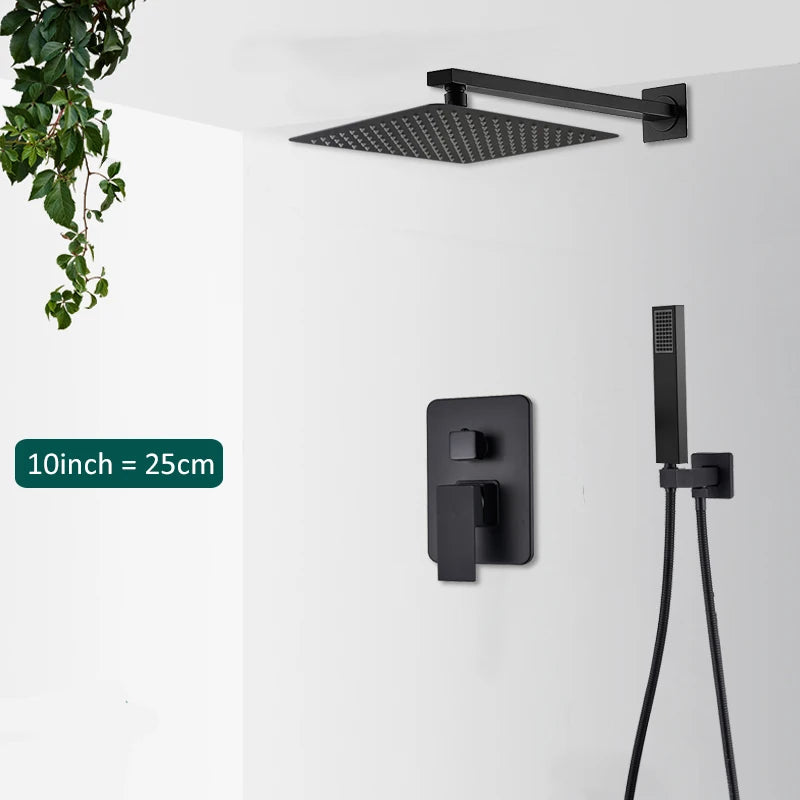 Quyanre Concealed In Wall Shower System With Tub Spout