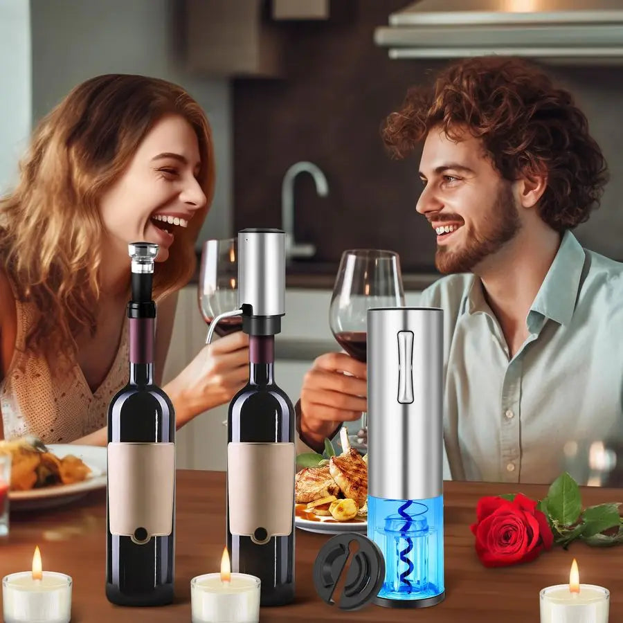 XMSJ Electric Wine Opener With Decanter Aerator