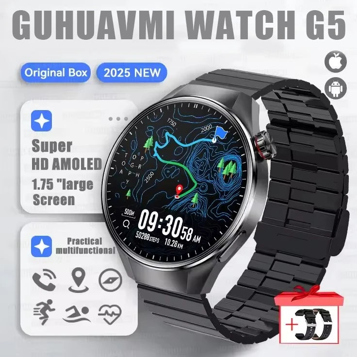 Originl G5 Plus Smartwatch AMOLED GPS Bluetooth Call Heart Rate