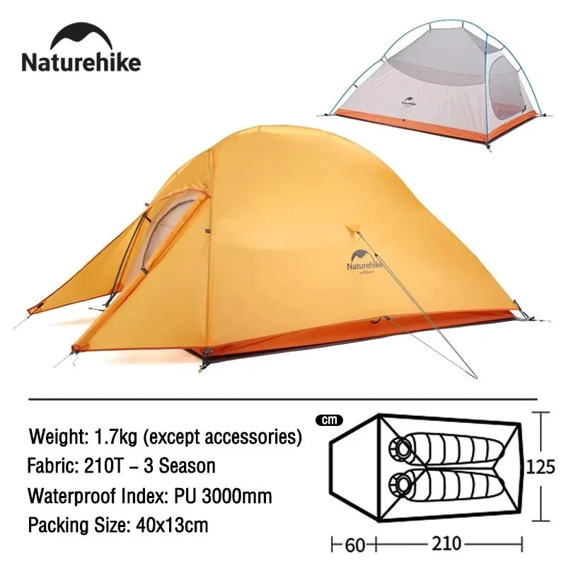 Naturehike Cloud Up 2 Person Camping Tent Ultralight Three Season