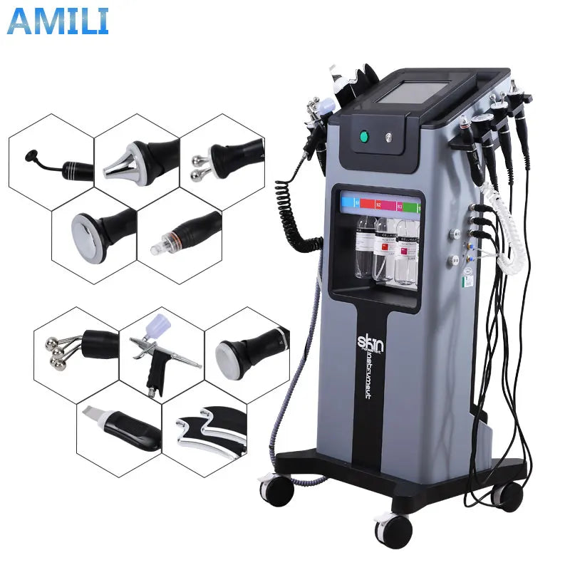Amilibeauty 10 In 1 Hydra Aqua Facial Machine Diamond Dermabrasion