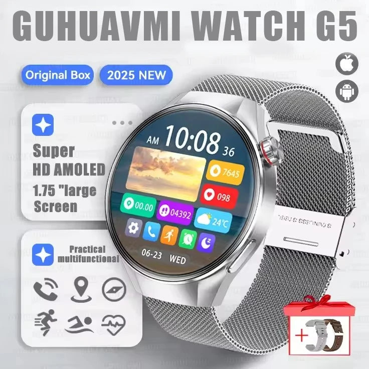 Originl G5 Plus Smartwatch AMOLED GPS Bluetooth Call Heart Rate