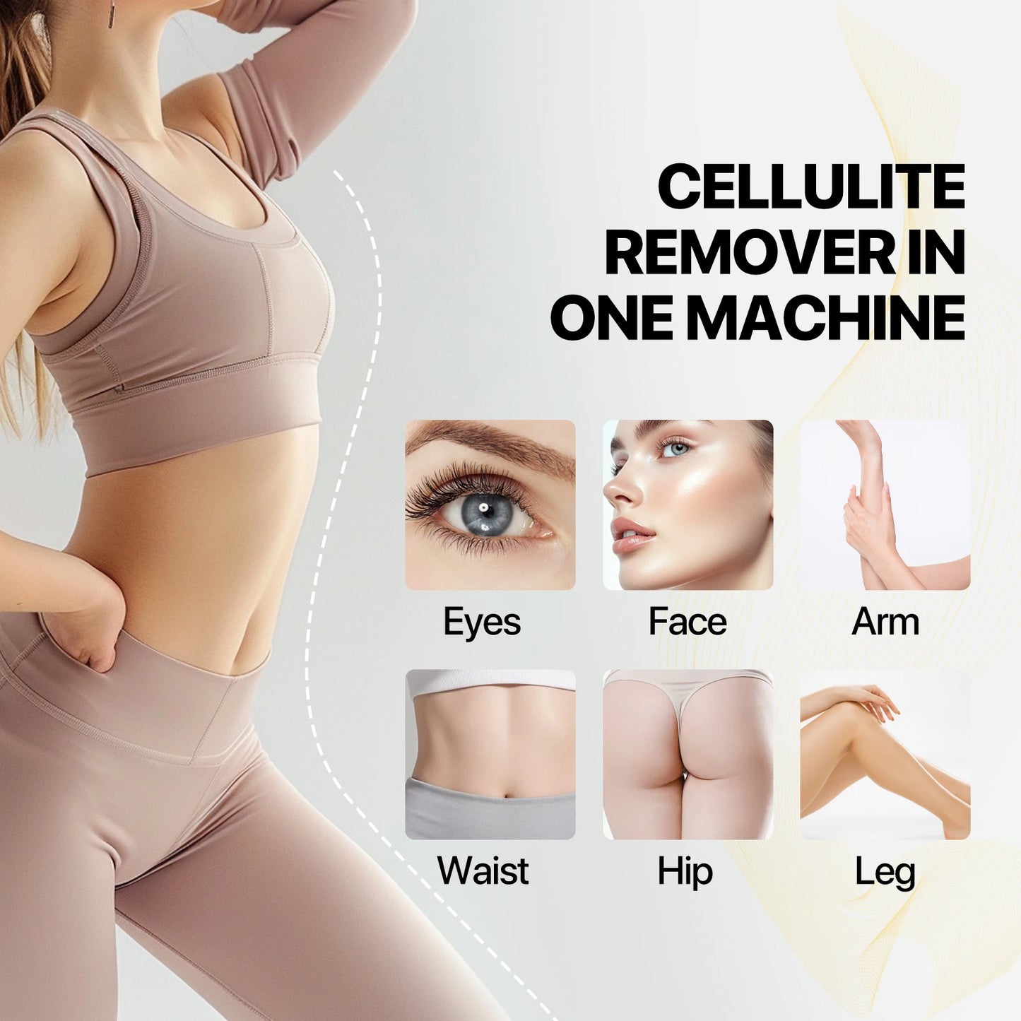 Amilibeauty 6 In 1 Cavitation Ultrasonic Body Massage Instrument