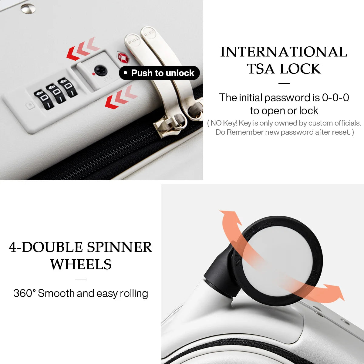 Mixi Aluminum Frame Suitcase Carry On Rolling Luggage M9260