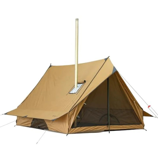 Chalet Style Portable Wall Tent With Stove Jack Family Camping