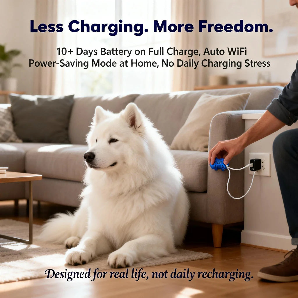WANWAYTECH GPS Pet Tracker Real Time Locator for Dogs Cats