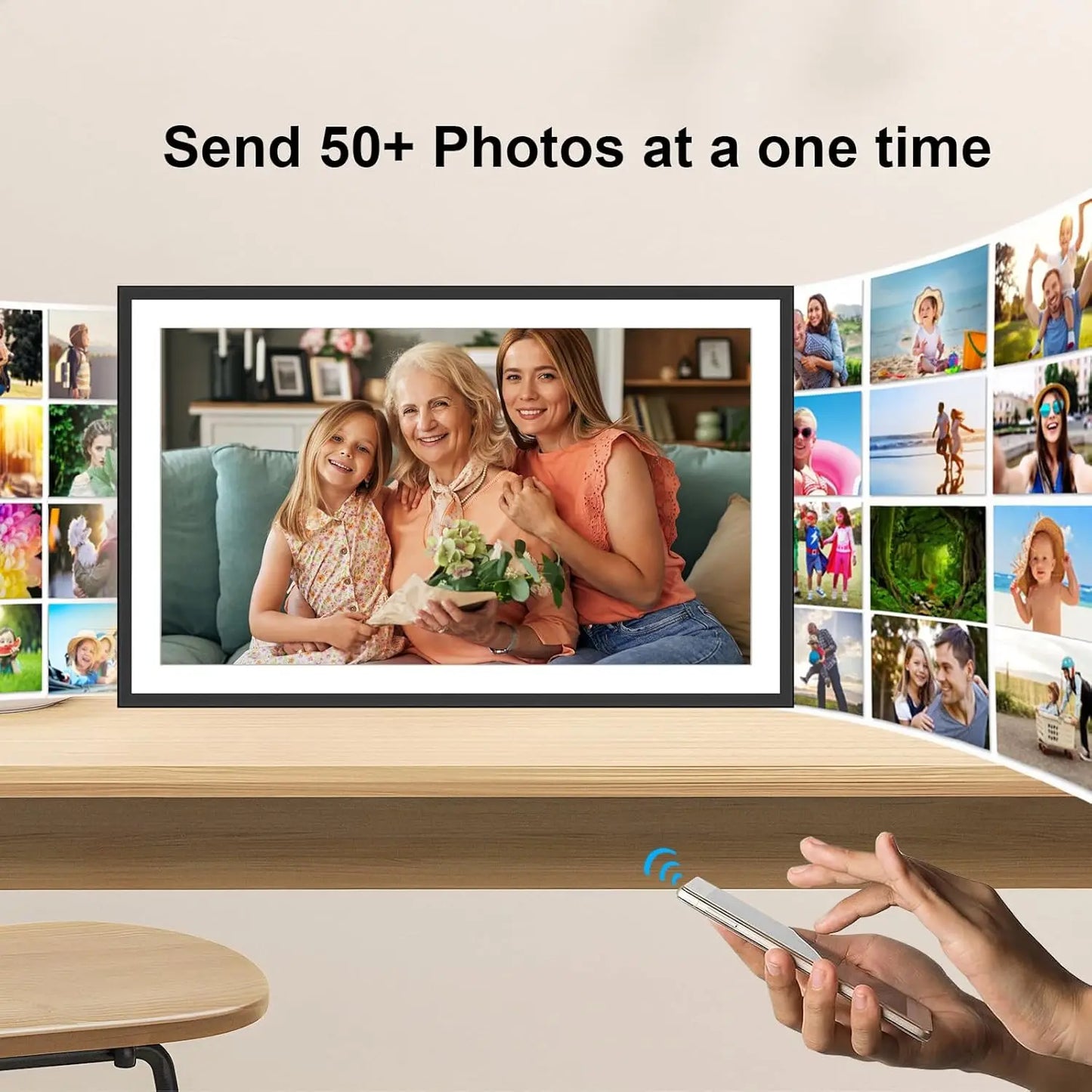 SSA 32GB WiFi Digital Photo Frame 1080P FHD Touch Screen
