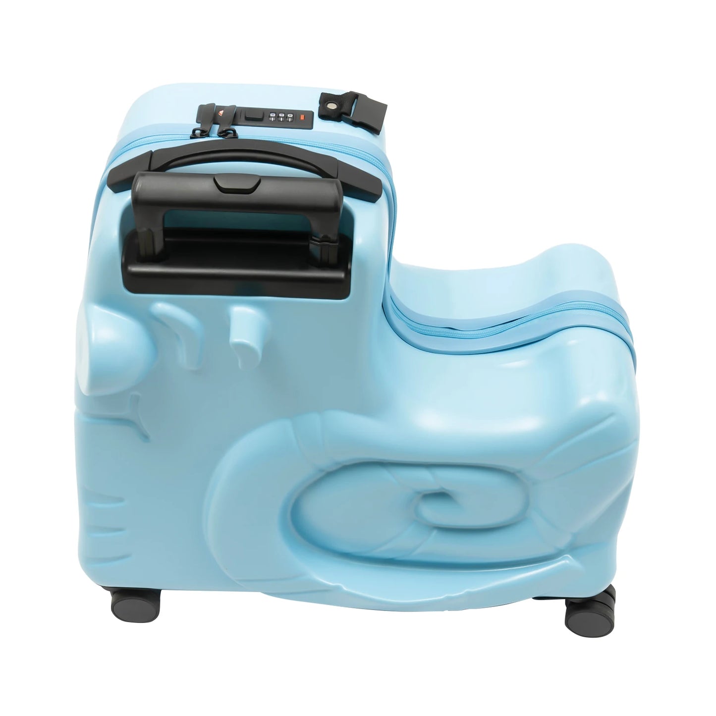 Kids Ride On Luggage With 8 Spinner Wheels Telescopic Handle