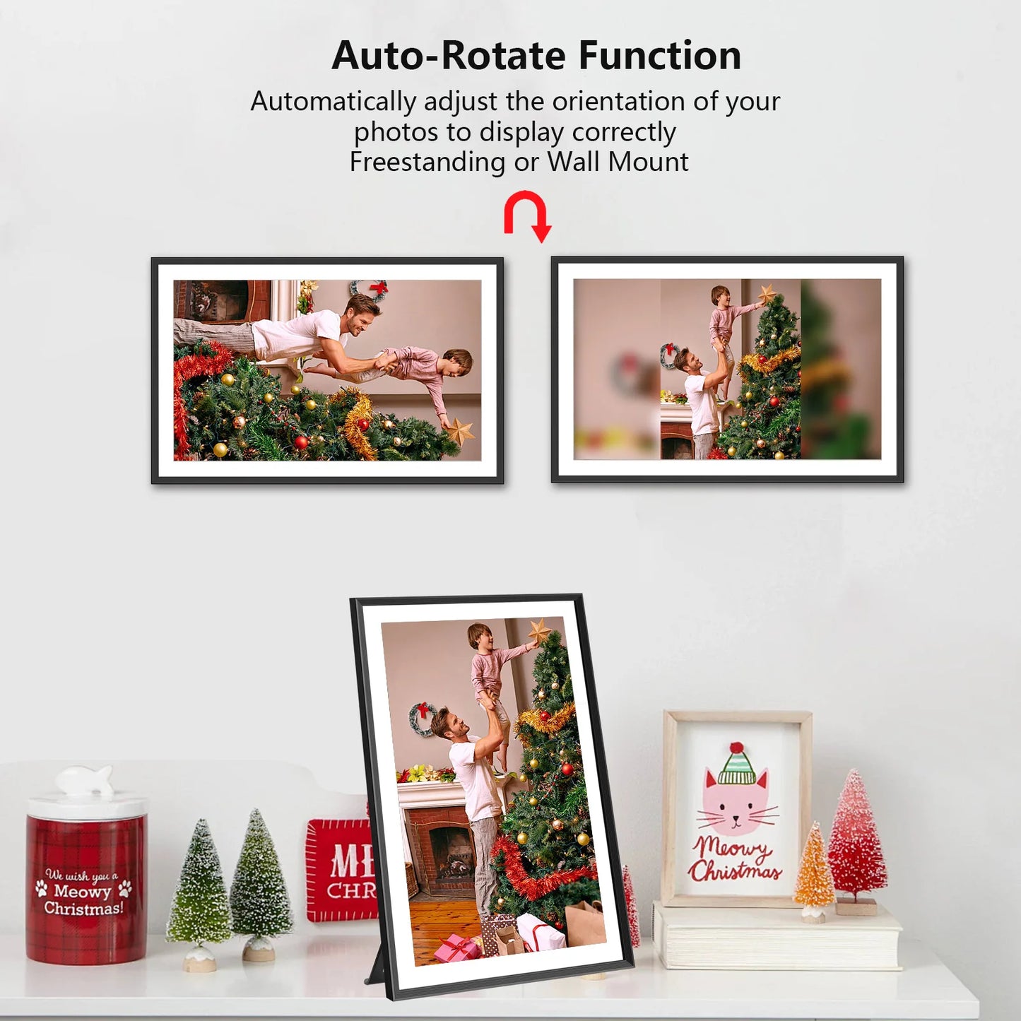 Smart WiFi Digital Photo Frame 1920x1080 Touch Screen
