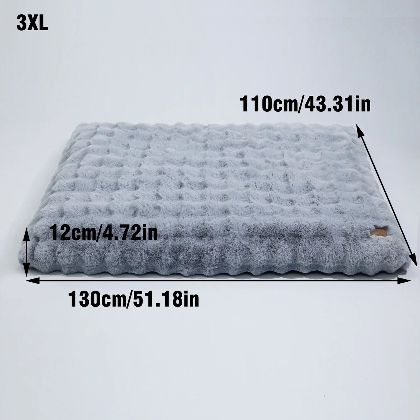 BINGOPAWCN Ultra Soft Plush Dog Bed With Thick Foam Base