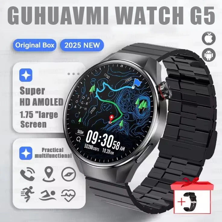 Originl G5 Plus Smartwatch AMOLED GPS Bluetooth Call Heart Rate
