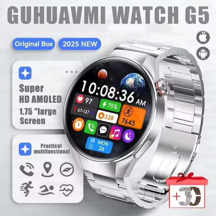 Originl G5 Plus Smartwatch AMOLED GPS Bluetooth Call Heart Rate