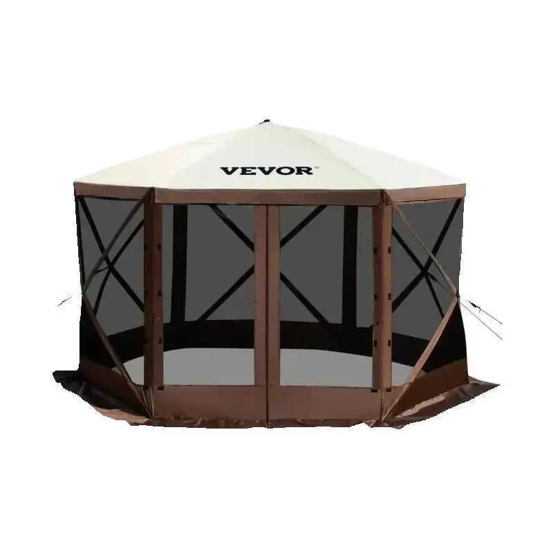 SucceBuy Pop Up Camping Gazebo Shelter Six Sided Sunshade Tent
