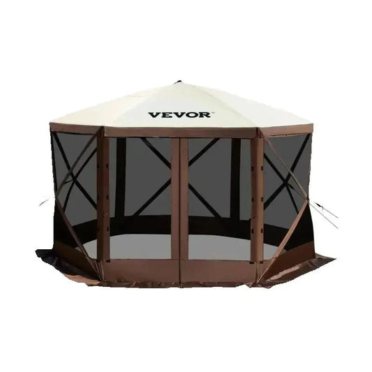 SucceBuy Pop Up Camping Gazebo Shelter Six Sided Sunshade Tent