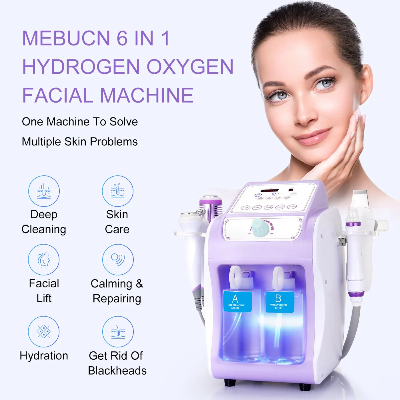 UNOISETION Hydro Water Oxygen Jet Peel Facial Machine