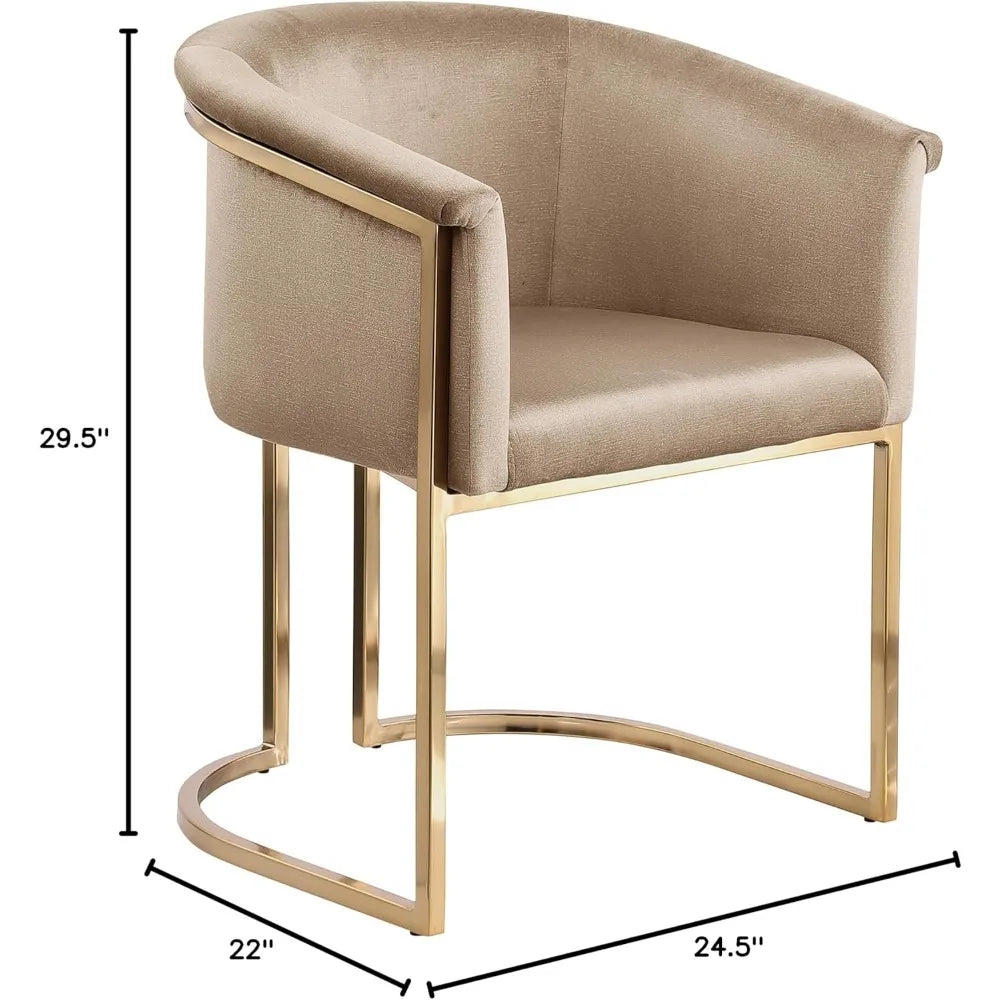 Tierra Collection Modern Upholstered Dining Chair Velvet