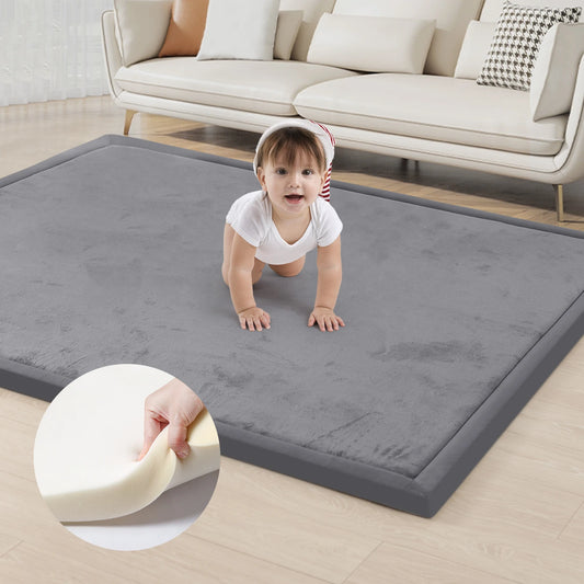 Huloo Sleep Memory Foam Playpen Mat Non Slip Bottom
