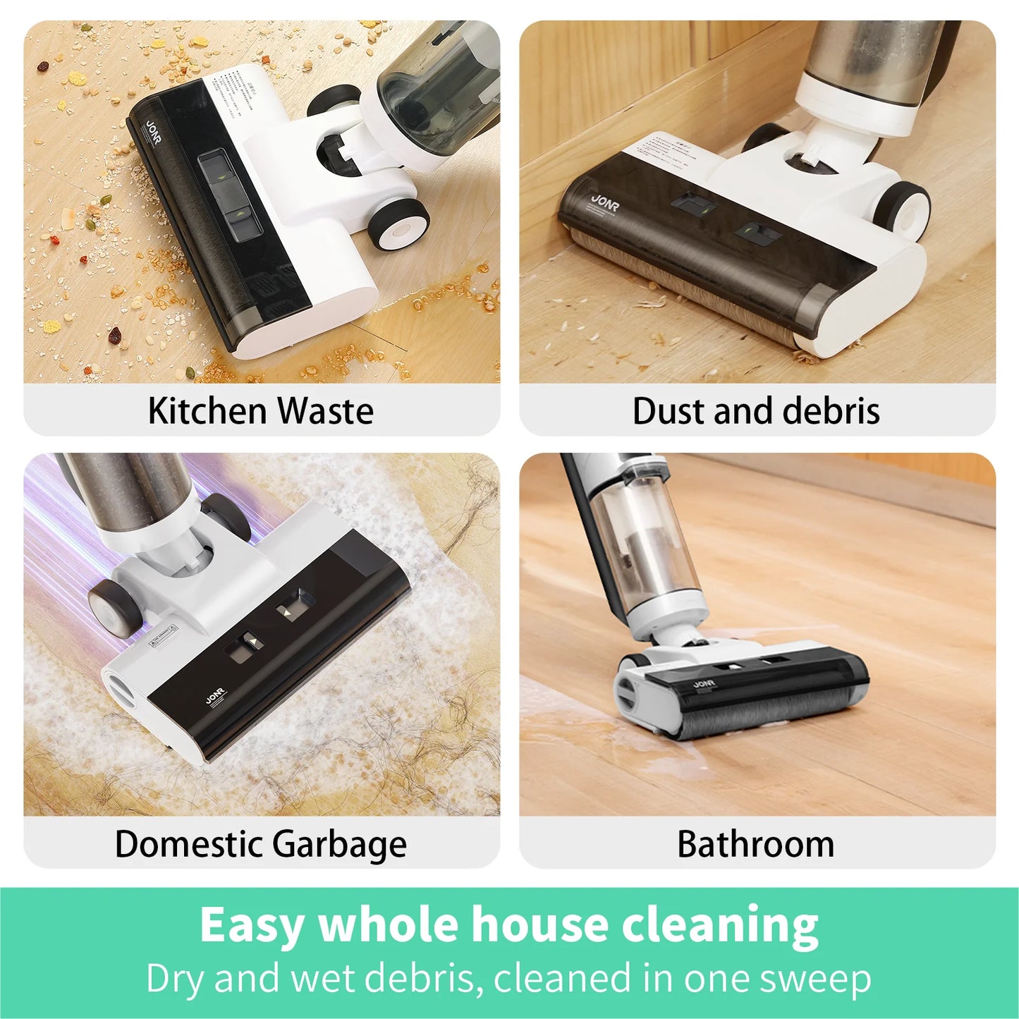 JONR ED12 Wet Dry Smart Vacuum And Floor Mop Cleaner