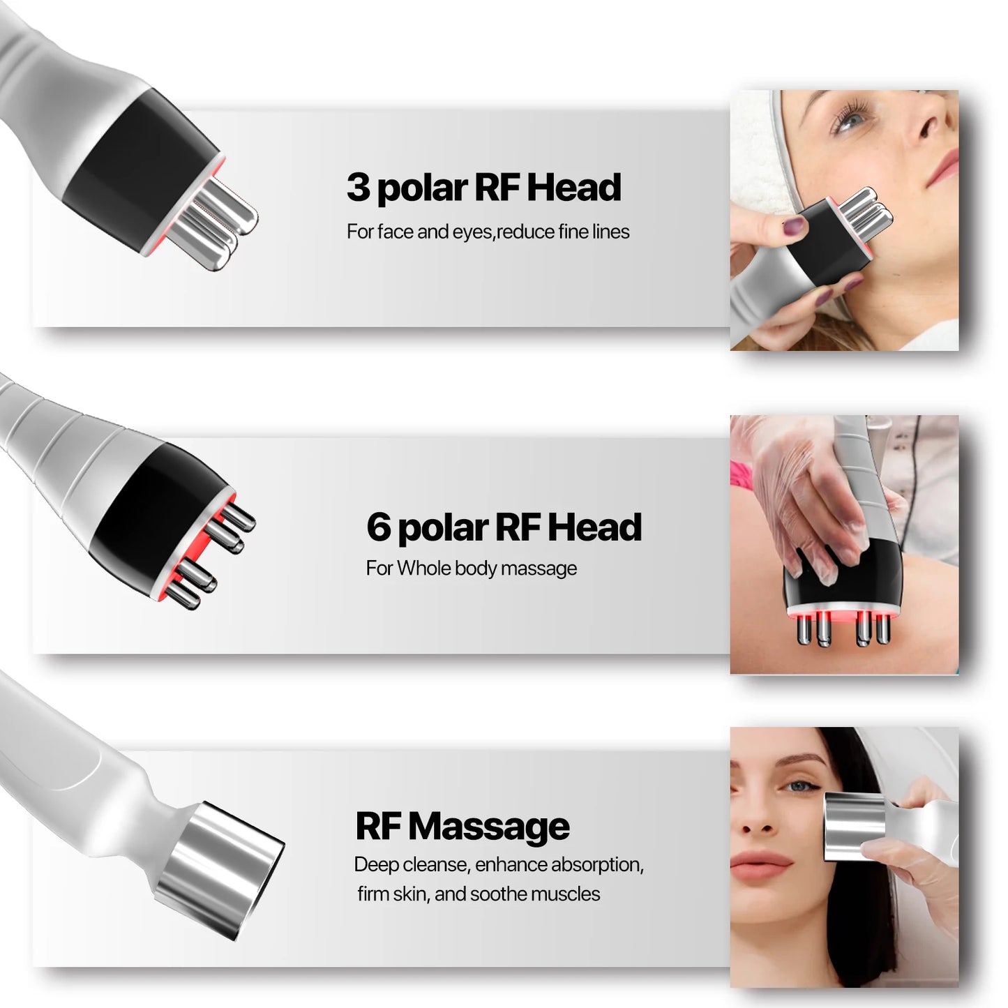 Amilibeauty 6 In 1 Cavitation Ultrasonic Body Massage Instrument