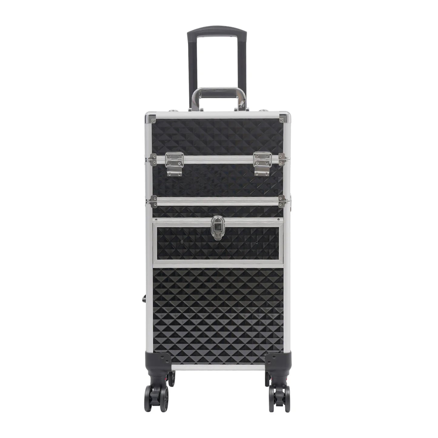 AMZZ Rolling Makeup Train Case For Pro Artists And Stylists