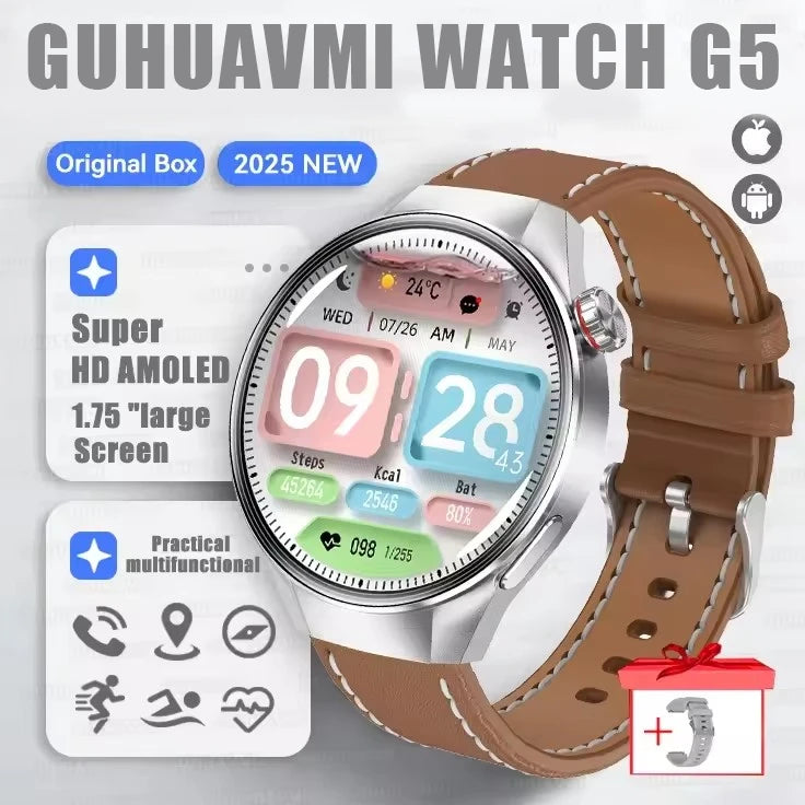 Originl G5 Plus Smartwatch AMOLED GPS Bluetooth Call Heart Rate