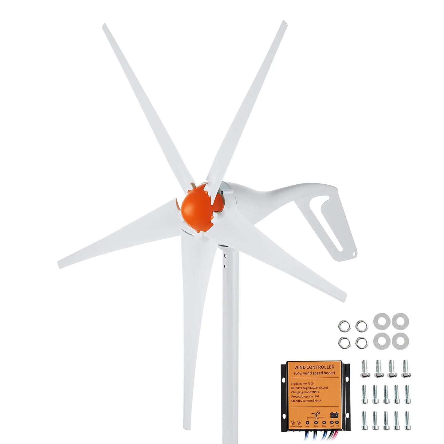 SucceBuy 12V Wind Turbine Generator With MPPT Controller 500W 800W