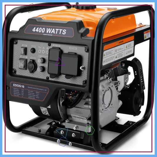 4400W Portable Inverter Generator Gas Powered Low Noise RV Ready