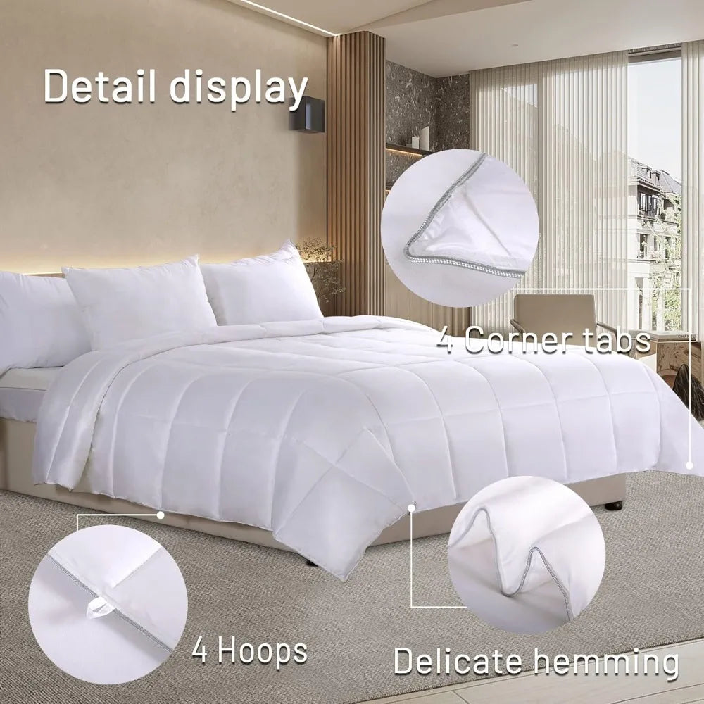 Bamboo Infused Lightweight Cotton Comforter For Cool Natural Sleep