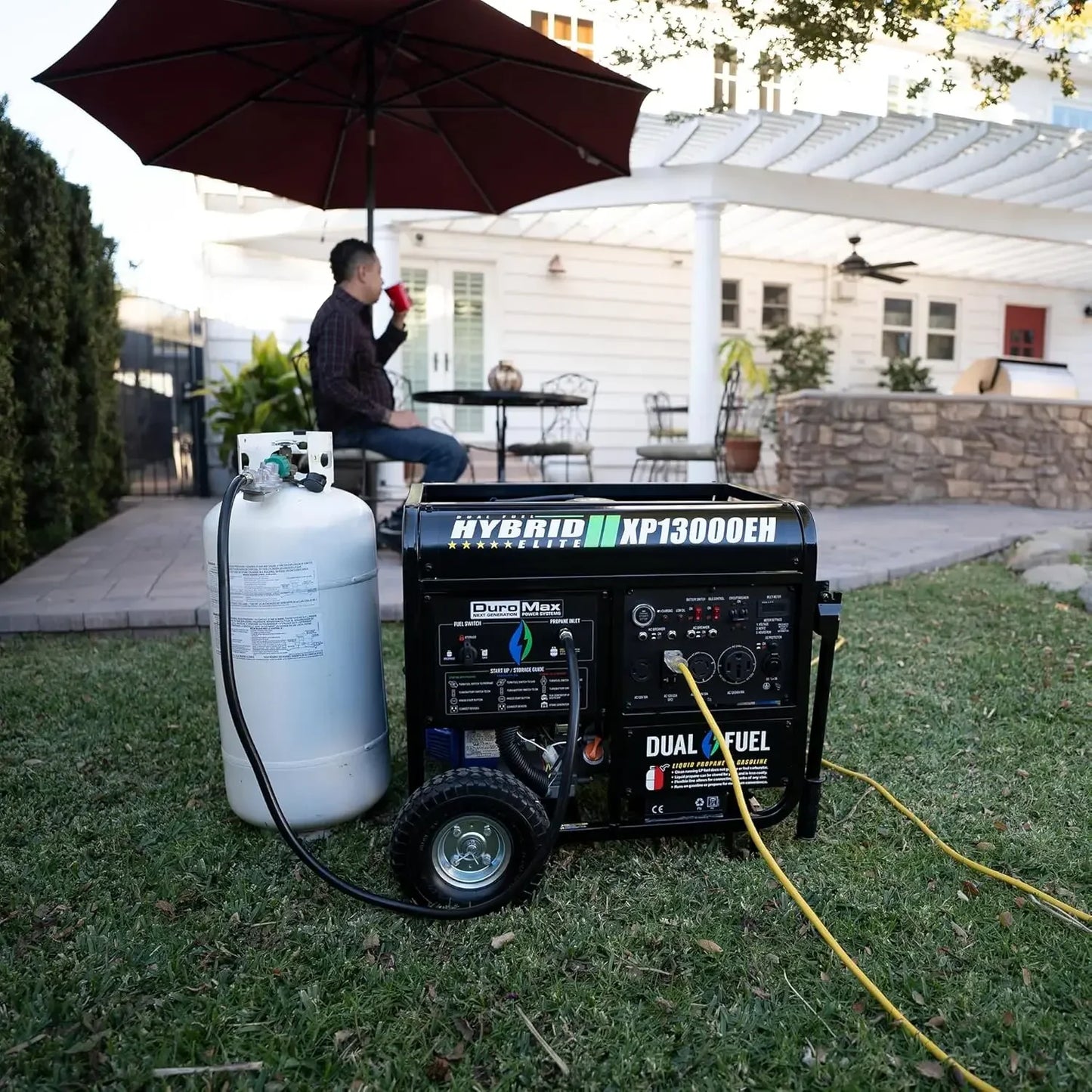 XP13000EH Dual Fuel Portable Generator Gas Propane Electric Start
