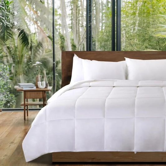 Bamboo Infused Lightweight Cotton Comforter For Cool Natural Sleep