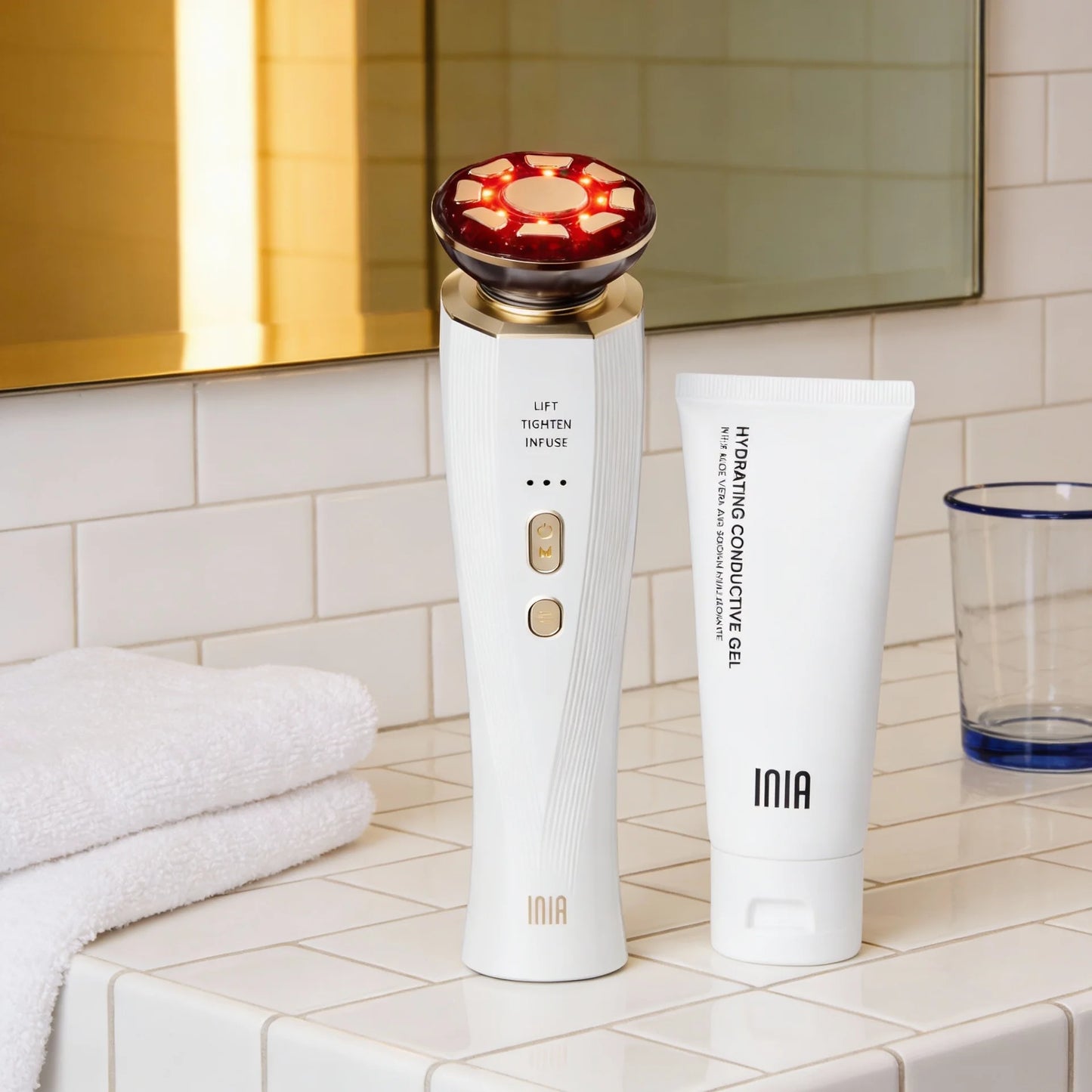 Three In One Red Light Facial And Neck Beauty Device