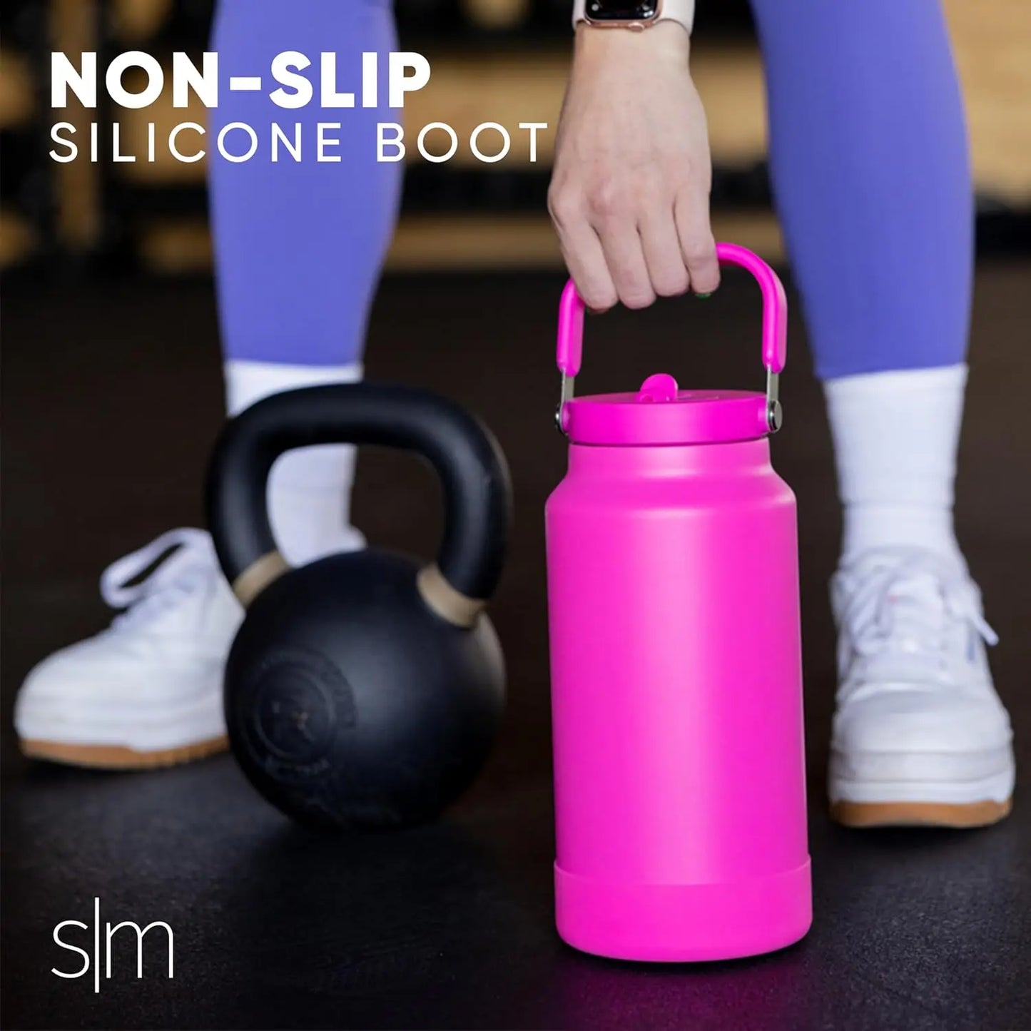 Insulated Stainless Steel Water Bottle With Handle And Straw