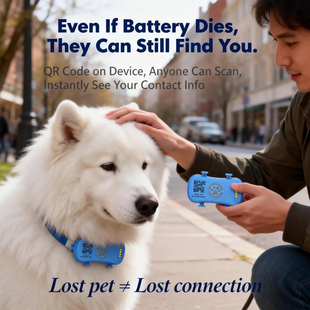 WANWAYTECH GPS Pet Tracker Real Time Locator for Dogs Cats