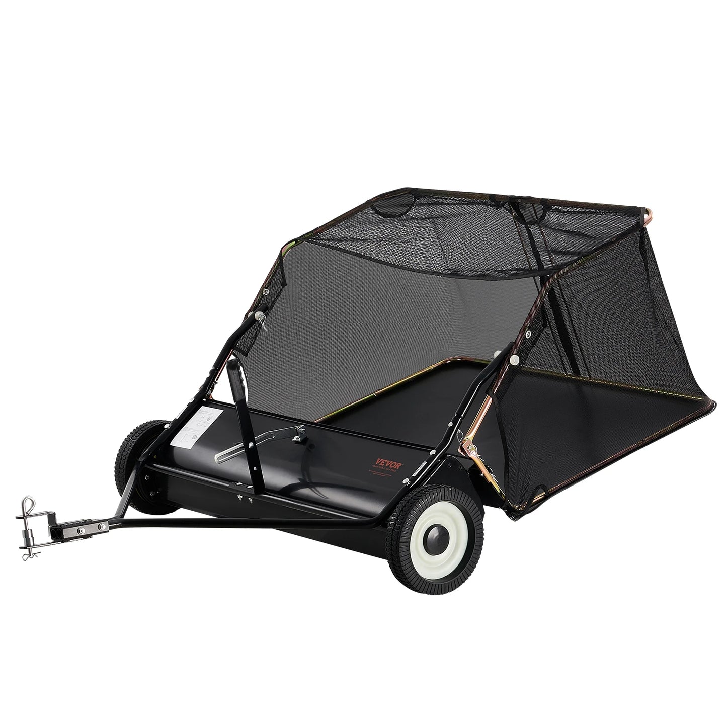 SucceBuy Lawn Sweeper Tow Behind 12 Cu Ft Capacity