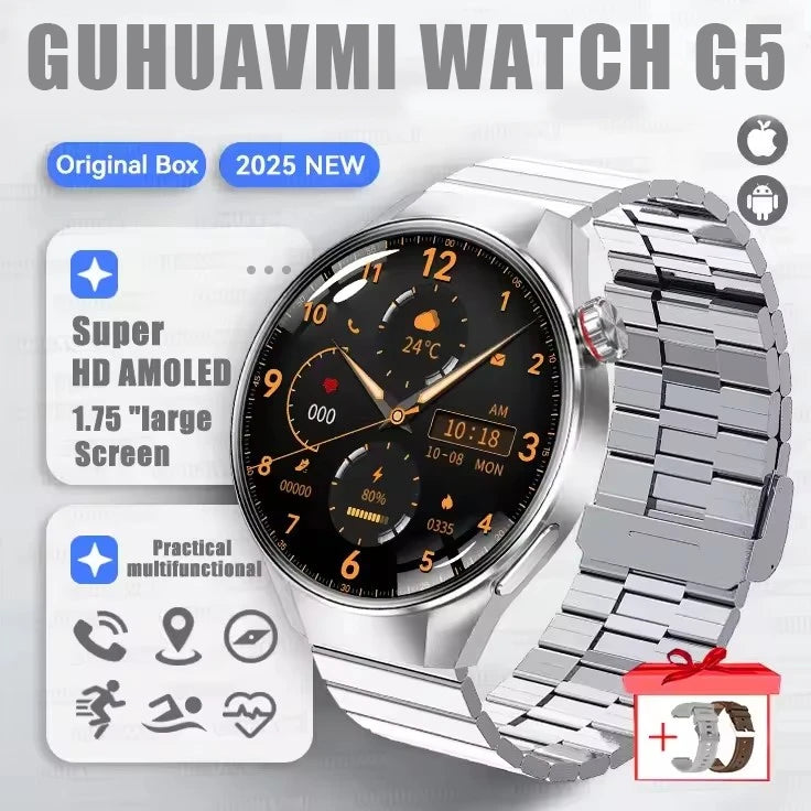 Originl G5 Plus Smartwatch AMOLED GPS Bluetooth Call Heart Rate