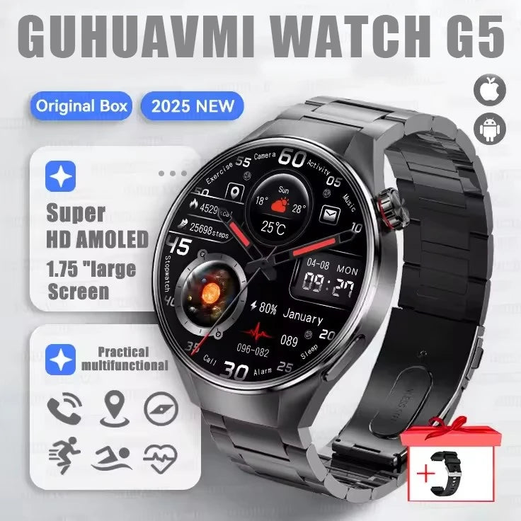 Originl G5 Plus Smartwatch AMOLED GPS Bluetooth Call Heart Rate
