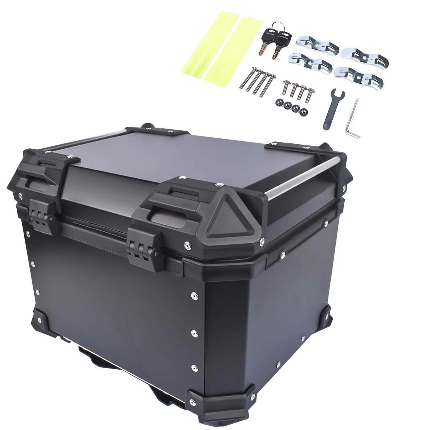 Motorcycle Aluminum Tail Box Waterproof Luggage For Scooter Trunk Storage